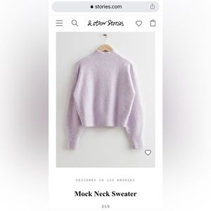 & Other Stories Mock Neck Sweater